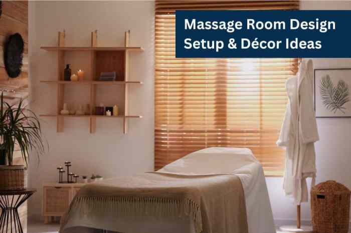 Massage room decor ideas