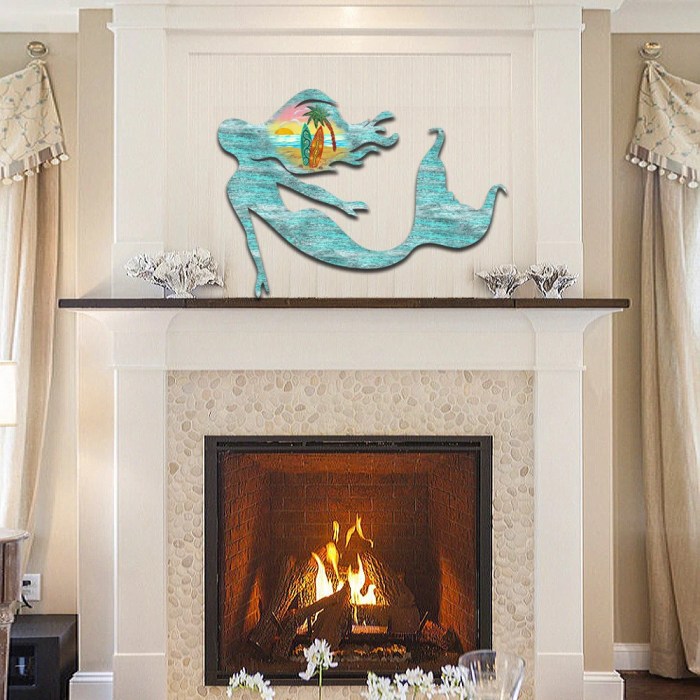 Mermaid outdoor wall decor